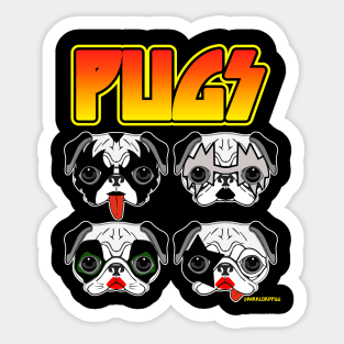 Pug Licks Sticker